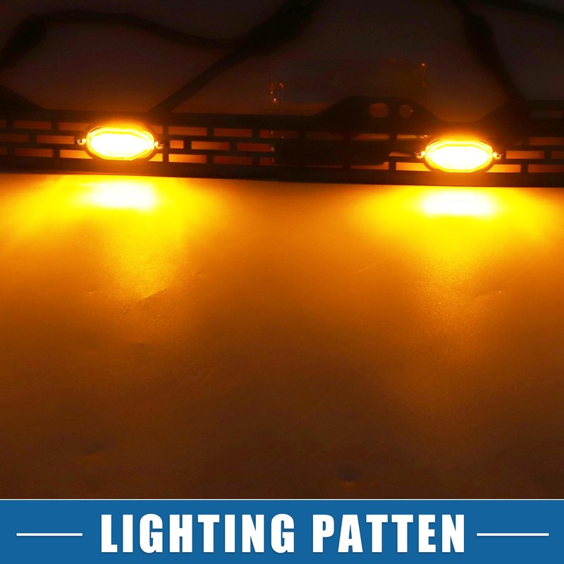 A ABSOPRO Grill LED Light Front Grille Lights with Bracket