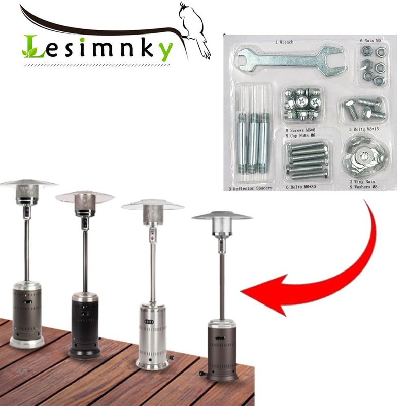 Patio Heater Replacement Parts Bolt Hardware Kit, Replacement Bolt &