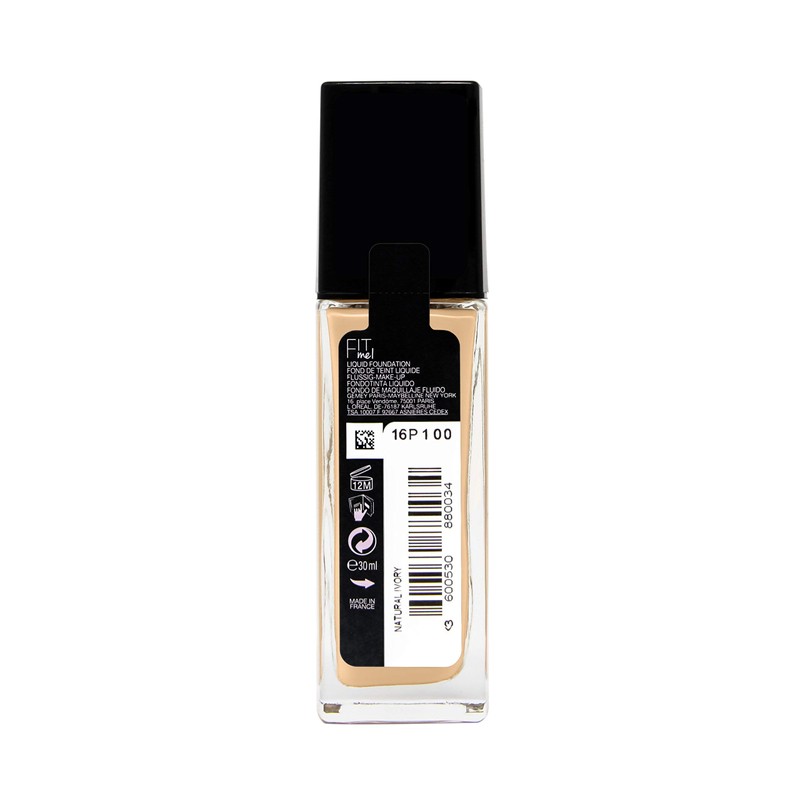 Maybelline New York Fit Me! Make-Up, Foundation with SPF18, For