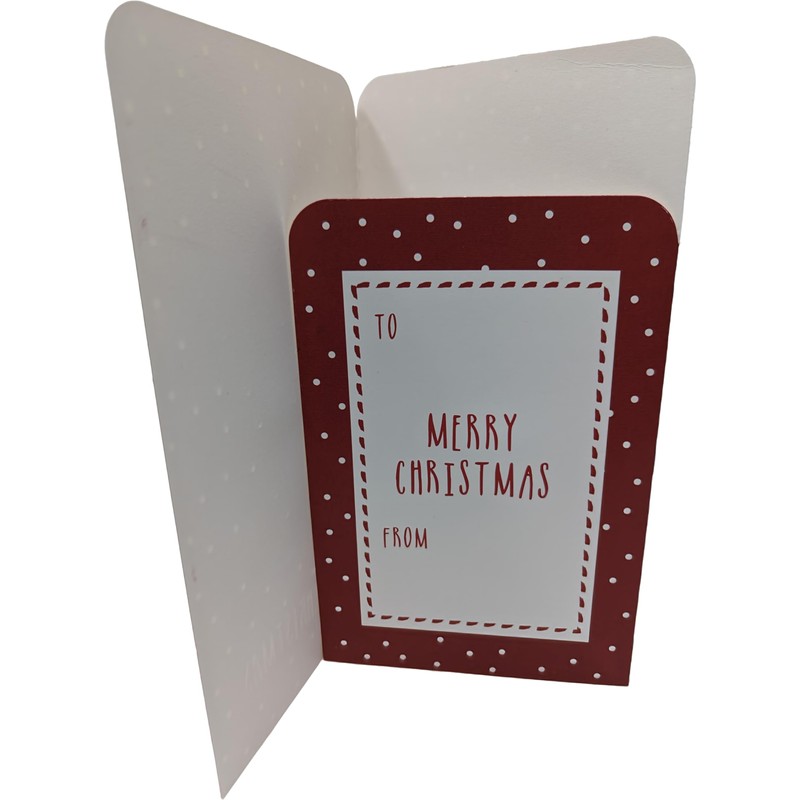 Christmas Kraft Stocking Money Wallet with Envelope, Card