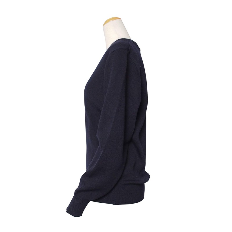 Wool blend sweater made in Japan unisex school students (L,