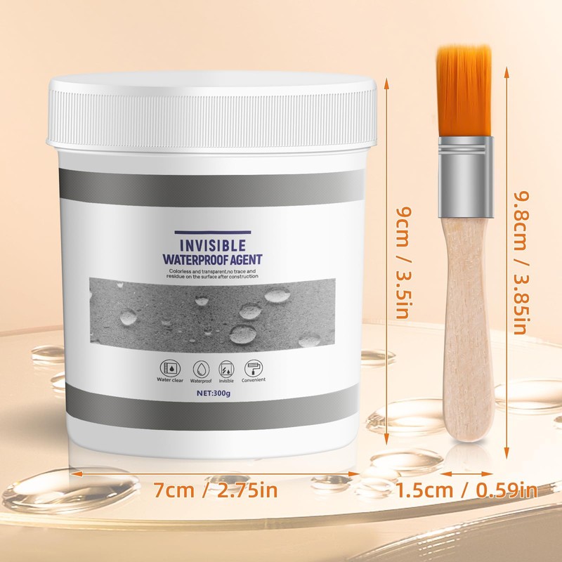 Invisible Waterproof Sealant Agent, Clear Water-Based Bonding & Insulating Coating,
