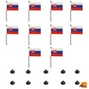 AZ FLAG Pack of 10 Slovak Table Flags - 15