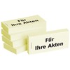 BIZSTIX Bedruckte Haftnotizen - Text: Für Ihre Akten