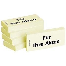 BIZSTIX Bedruckte Haftnotizen - Text: Für Ihre Akten