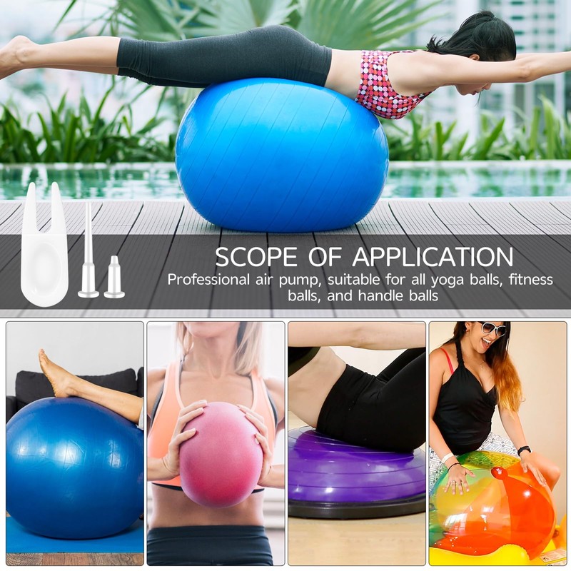 12 Pieces Exercise Ball Plug Replacement Kit Yoga Ball Fitness