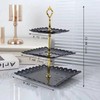 Wagoodter 3-Tier Plastic Dessert Stand Cupcake Stand Fruit Candy Display
