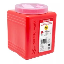 GH medic Bote Rpbi Contenedor Recolector 1.5 Lts Punzocortante 2 Pack