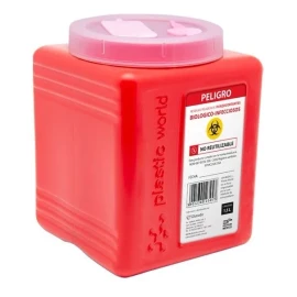 GH medic Bote Rpbi Contenedor Recolector 1.5 Lts Punzocortante 2 Pack