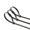 Pack of 100 Cable Ties Resealable Black 7.6 x 250