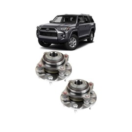 Next AutoPart New Front Driver & Passenger Side 2 Piece Wheel Bearing & Hub Assembly Set Compatible with Toyota 4Runner FJ Cruiser Tacoma 2003-2023, Replacement for BHA40896