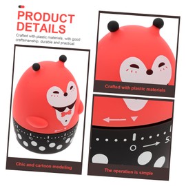 SHOWERORO Adorable Mechanical Kitchen Timer Creative Reminder for Study Cooking Baking Exercise Management Fun Animal Design for All Ages