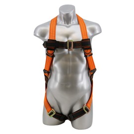 Malta Dynamics Warthog Safety Harness Fall Protection, Full Body Universal Harness with Pass-Thru Leg Buckles, OSHA/ANSI Compliant (SM-L)