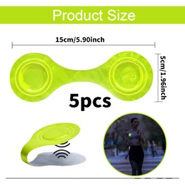 Fosoloni Salzmann Magnetic Reflectors, Pack of 5 for Backpack, Clothing, Dog, Jogging, Bike, etc., Salzmann Magnetic Clip (Pornographic)