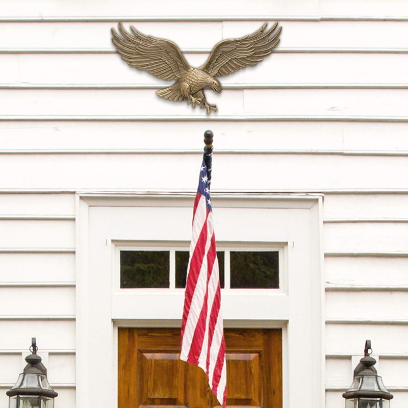 Whitehall Products Antique Brass Wall Eagle 00755, 36 inches wide