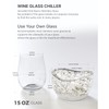 Wine Chiller for Glass Stemless Wine Glass Chiller Keeps Your