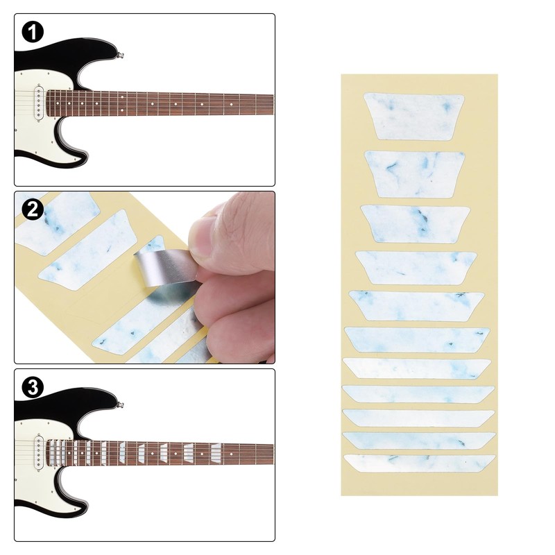 MECCANIXITY Guitar Fretboard Stickers Inlay Stickers Decals for Guitars and