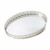 Lily cosmetic display stand cosmetic organizer tray silver extra large / 백합 화장품 진열대 화장품 정리대 쟁반 실버 특대