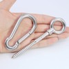 Boerni Hammock Set, 3 Eye Shaped Screws with 3 Carabiner