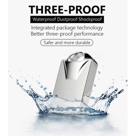 2GB Mini USB Flash Drives Memory Sticks Thumb Drive pendrives U-Disk with Type-C Converter Adaptor for Car Music Speaker (Silver 2GB with OTG/Type-C Converter)