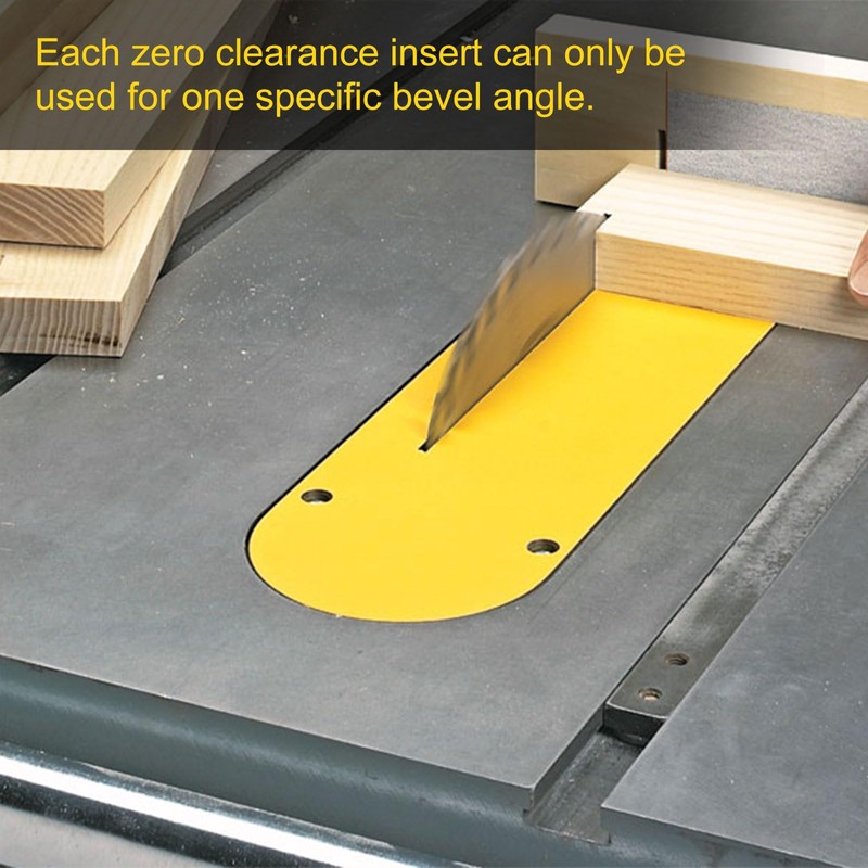 (4 Pack) Zero Clearance Insert Throat Plate Compatible with DeWalt