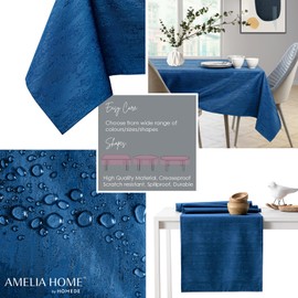 AmeliaHome Tablecloth, Lotus Effect, Water-resistant