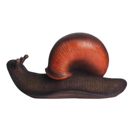Realistic Snail Resin Wall Hanging, Handcrafted Orange Shell with Brown Body and Antennae, Elegant Home DecorColor: Brown, Size: One Size