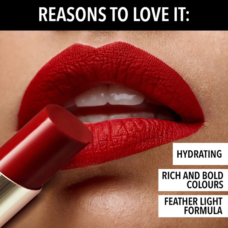 Blue Heaven Powder Matte Lipstick Fiery Orange