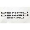 GMC 3pc Matte Black Door Rear DENALI Emblems Letters 2021-2023