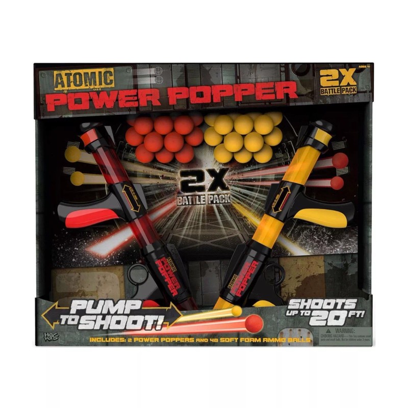 Hog Wild 2 Atomic Power Popper Guns Dual Battle Pack