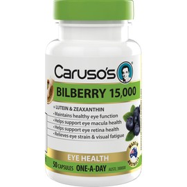 Caruso's Natural Health Bilberry 50 Capsules