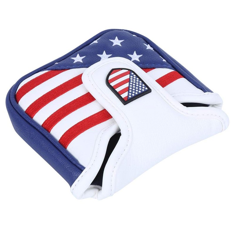 PU Waterproof Mallet Putter Cover, Golf Putter Head Cover with