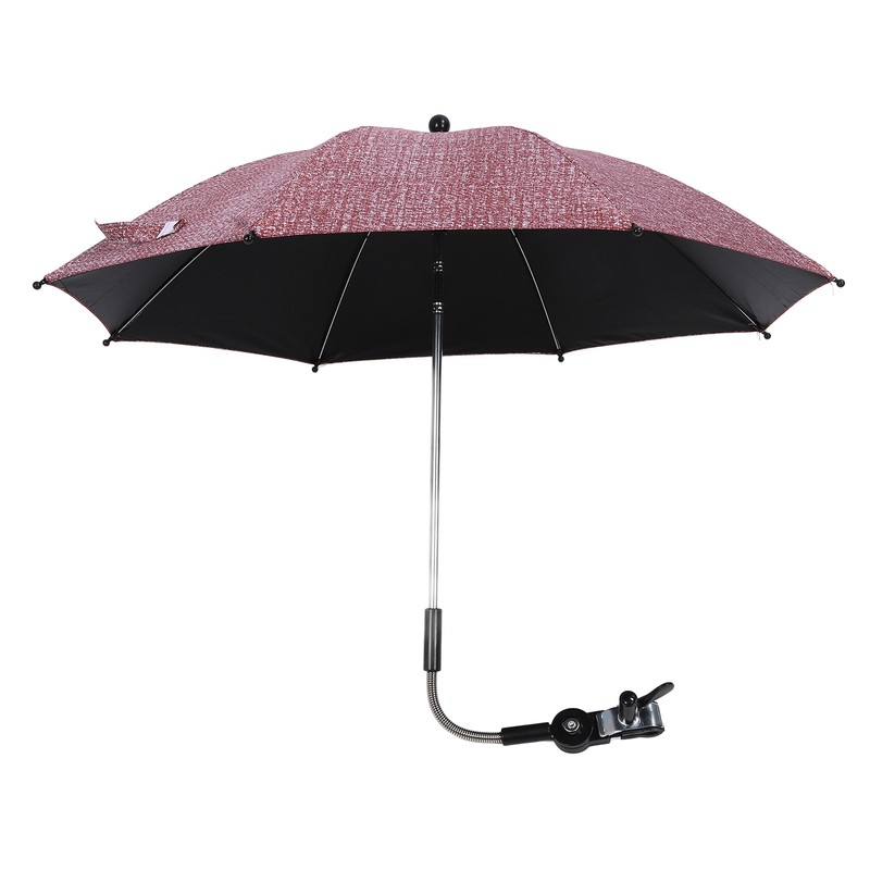 Baby Stroller Umbrella with 360 Degree Adjustable Clamp UV Protection