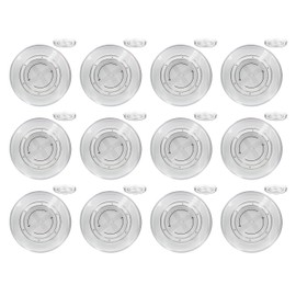 Case of 12 – Lazy Susan Turntable Organizer – CivicStor Essentials – 11.5" Clear Heavy-Duty Plastic – Institutional Use for Shelters, Correctional Facilities, & Communal Spaces