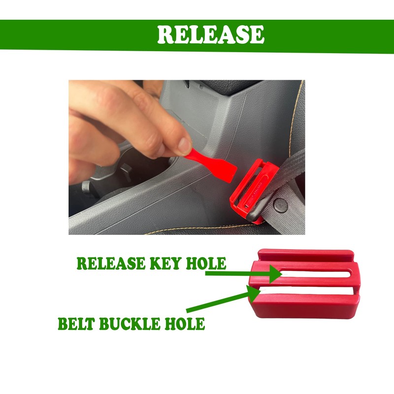HowseHold Seat Belt Buckle Guard Cover 2 Pack & 4