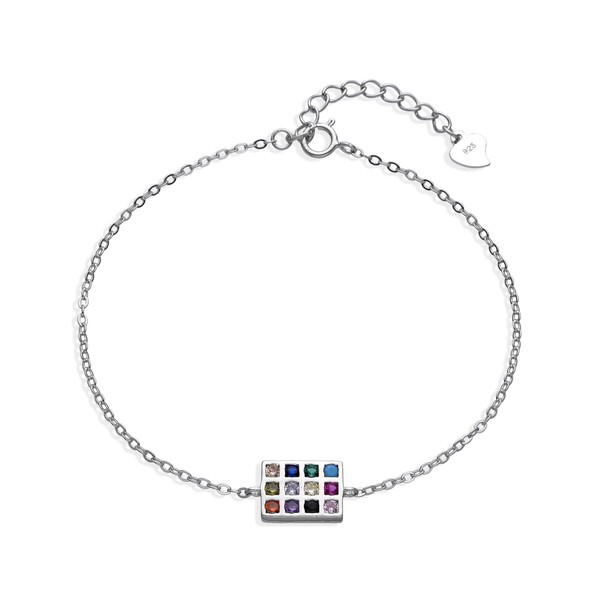 925 Sterling Silver Pendant Necklace Twelve Tribes Hoshen Hebrew Blessings