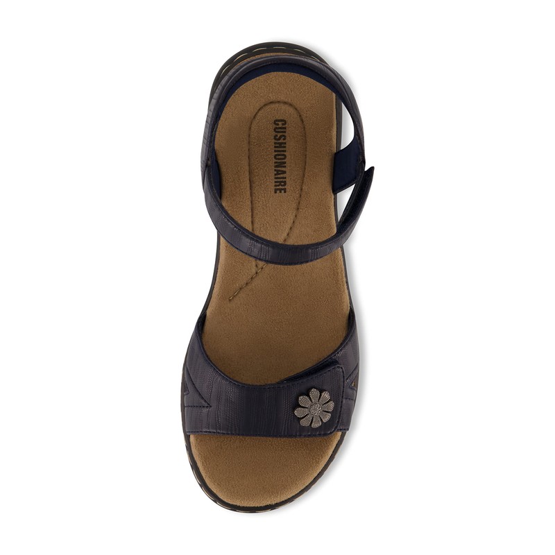 CUSHIONAIRE BLOOM - Sandalias cómodas para mujer con espuma cómoda