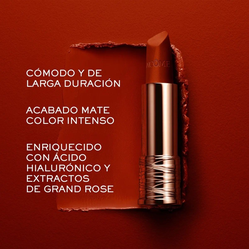 Lancôme Labial L'absolu Rouge Matte 3.4g Tono 196 Rojo