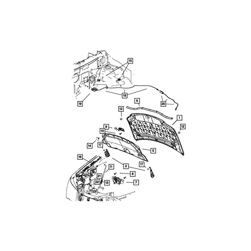 Mopar Genuine Hood Prop Rod Pivot Bushing 5020057AB