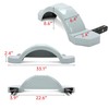 HECASA 12" Wheels Tires Skirt Boat Single Axle Trailers Fenders