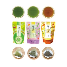 Shuho Tea Garden, Shizuoka Green Tea [Momidashi Kocha Tea Bag with Sencha, Roasted Tea and Matcha, Set of 3, 20 P] Tea Pack, Roasted Tea, Green Tea, Japanese Tea Pack, Tea Pack, Tea Pack, Tea Pack,