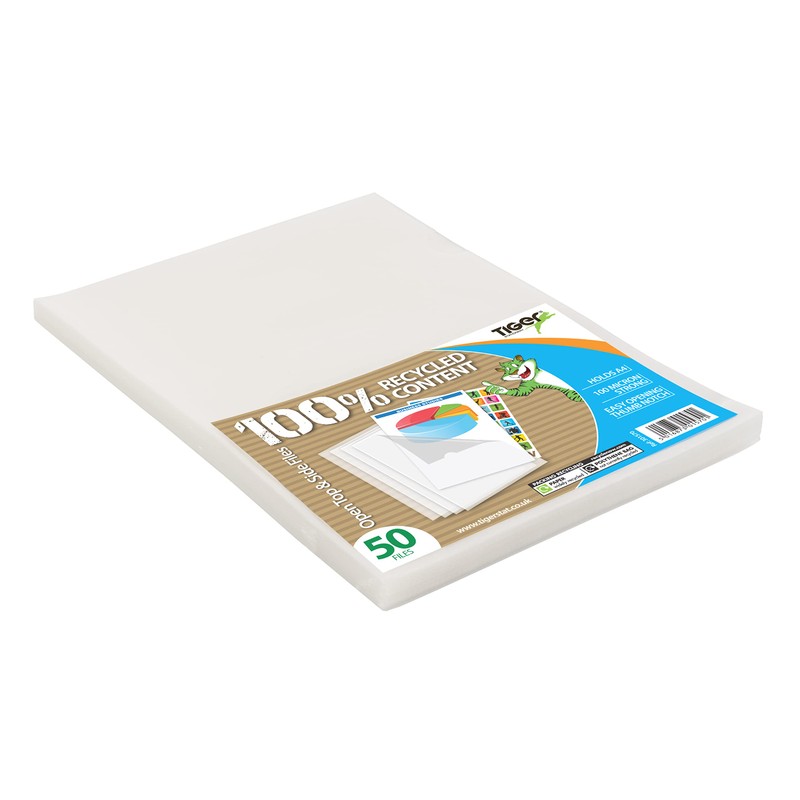 2 x 50 x A4 Clear Plastic Open Top &
