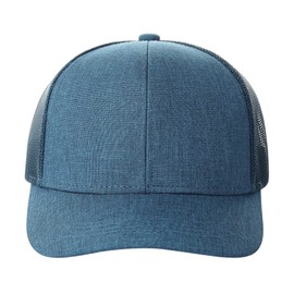 TSSGBL 2 Pack Snapback Mesh Trucker Hat Summer Plain Ball Caps for Men Women,Adjustable Blank Trendy Workout Baseball Cap（Lake & Brown）