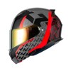 HAX Amatista Modular Flip-Up Dual Visor Motorcycle Helmet - DOT/ECE