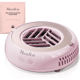 MelodySusie Aspirador de uñas ultrapequeño HProA de 6000 RPM con 3 modos de succión y 30 filtros desechables para principiantes y cuidado diario de uñas, color rosa.
