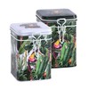 Rainforest Light Square Tea Coffee Caddy 150g