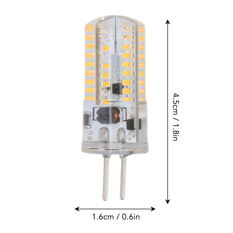 6Pcs GY6.35 LED Bulbs 5W AC 12V Warm White 2700