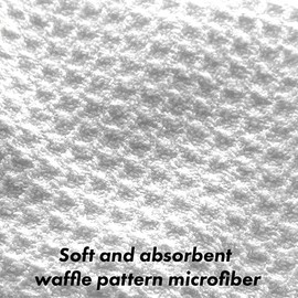 Team Golf Military US Navy Microfiber Towel - 15" X 15" (White) with Carabiner Clip, Premium Microfiber with Deep Waffle Pockets - Superior Water Absorption and Quick Dry Golf Cleaning Towel