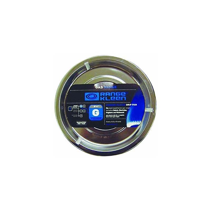 RANGE KLEEN RGP-300 Chrome Range Round Pan/Orange Label (8.26")
