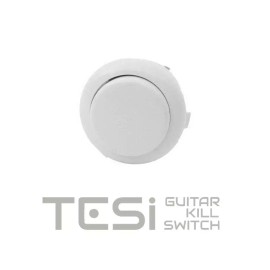 Tesi DITO Snap-in 24MM Guitar Arcade Push Button Kill Switch Solid White